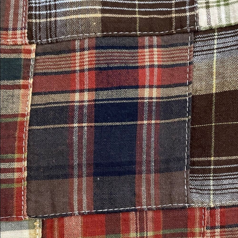 Cambridge Dry Goods VTG Madras Patchwork Plaid Cropped Jacket Womens Size Small - Picture 9 of 12